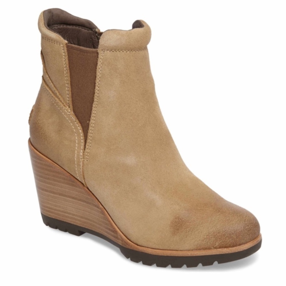 Sorel After Hours Wedge Boot Suede Size 8.5 - image 1